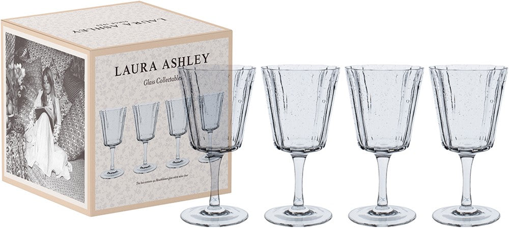 Laura Ashley Giftset 4 Glass White Wine Clear