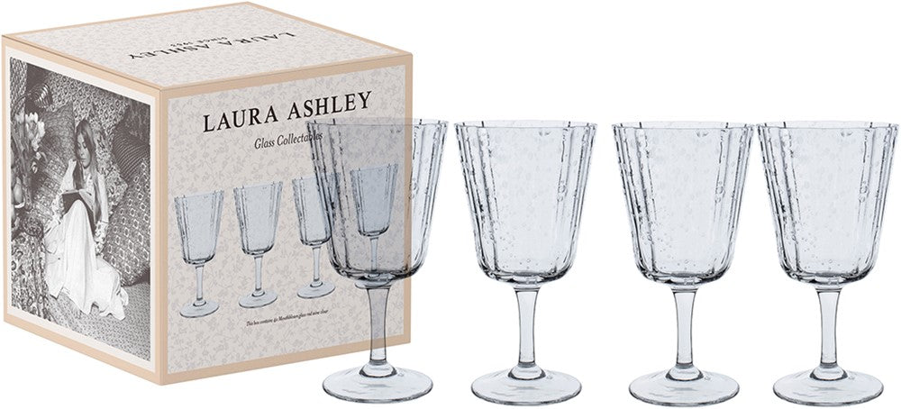 Laura Ashley Giftset 4 Glass Red Wine Clear
