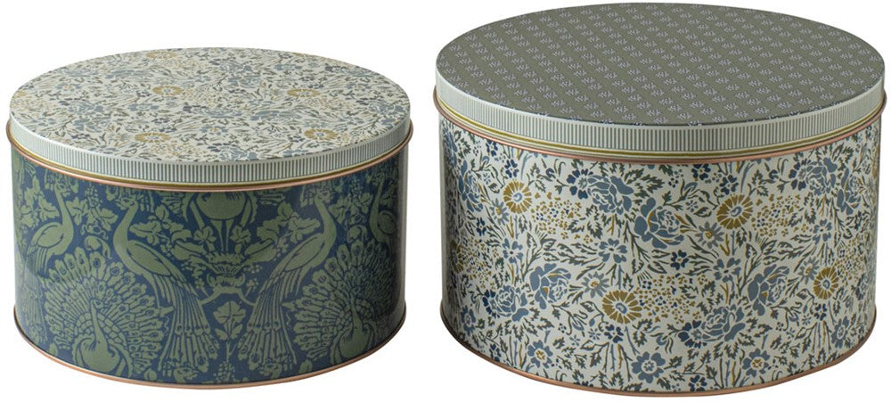 Laura Ashley Set 2 Tins Daniela en Peacock Yellow