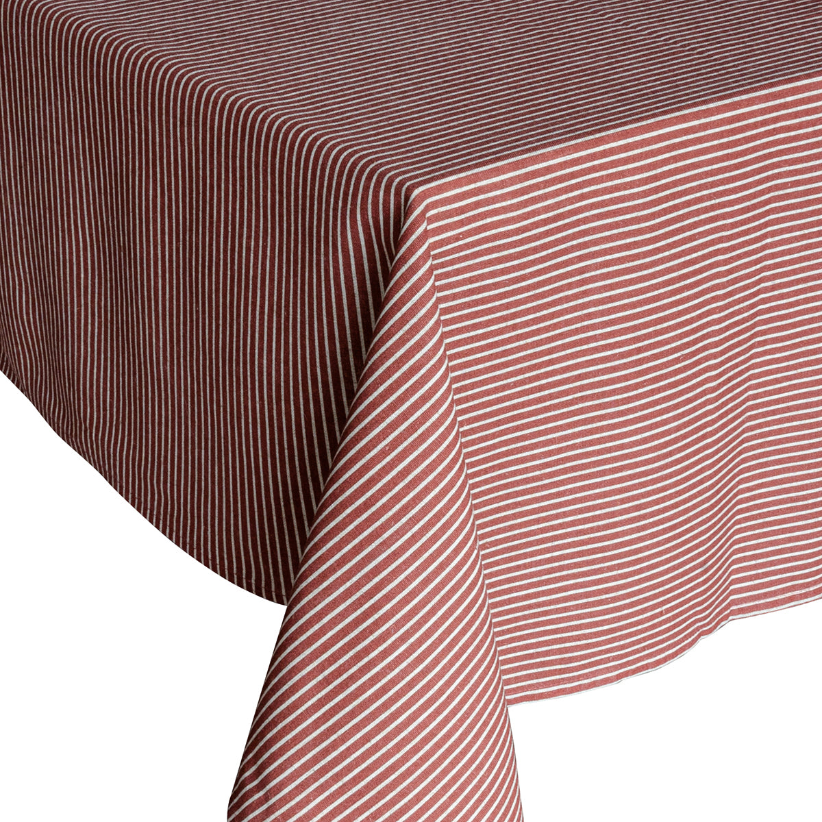Laura Ashley Tablecloth Oxblood Red stripe 140x240cm