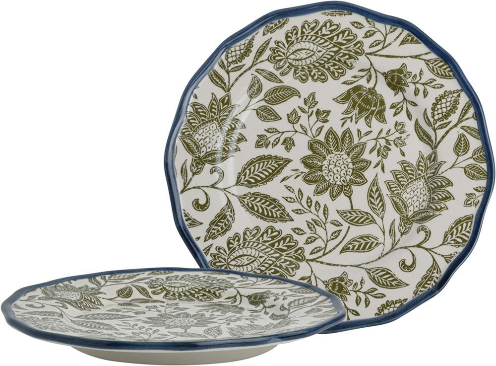 Giftset 2 Plates 21 cm Hedingham Blue Sage