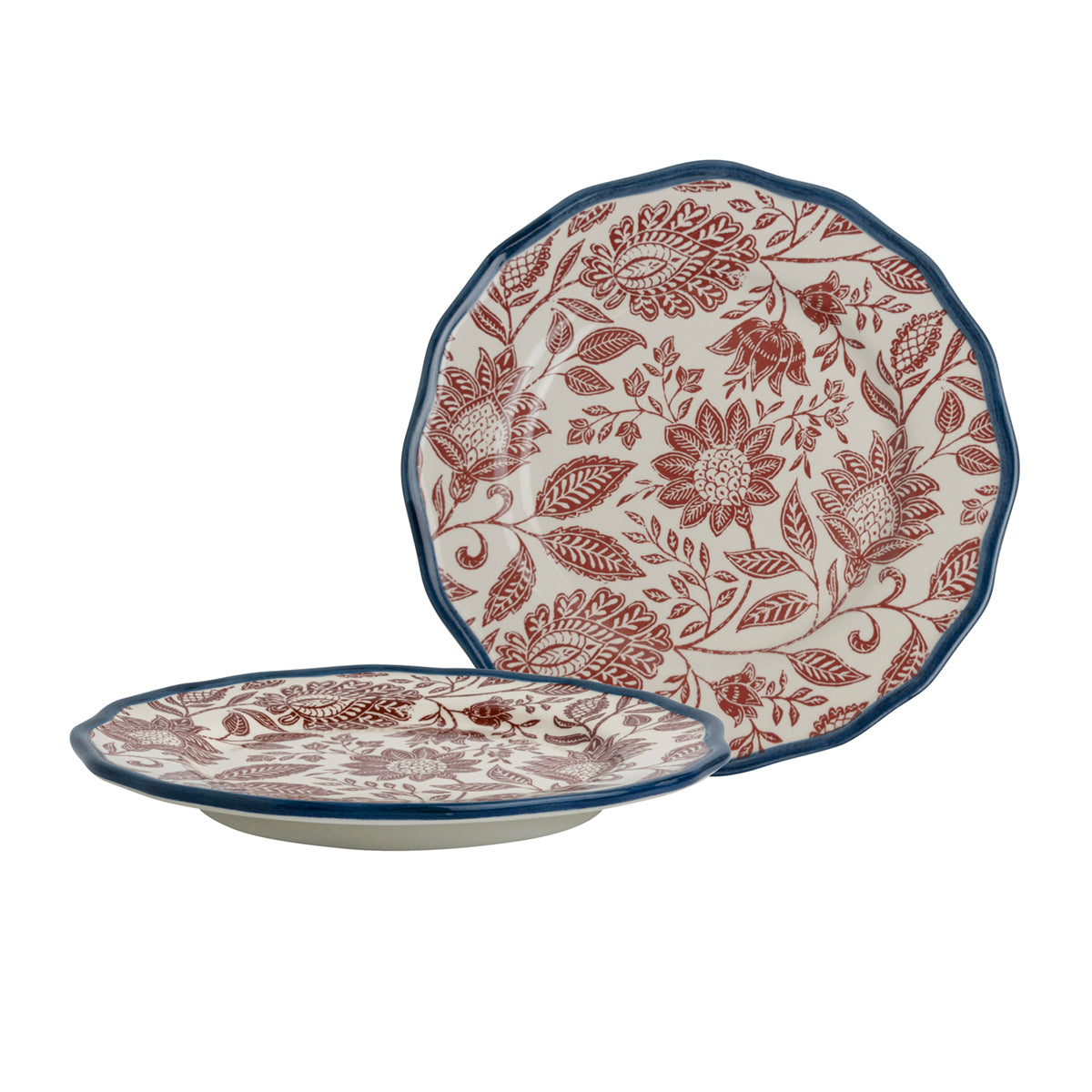 Giftset 2 Plates 21 cm Hedingham Blue Terra