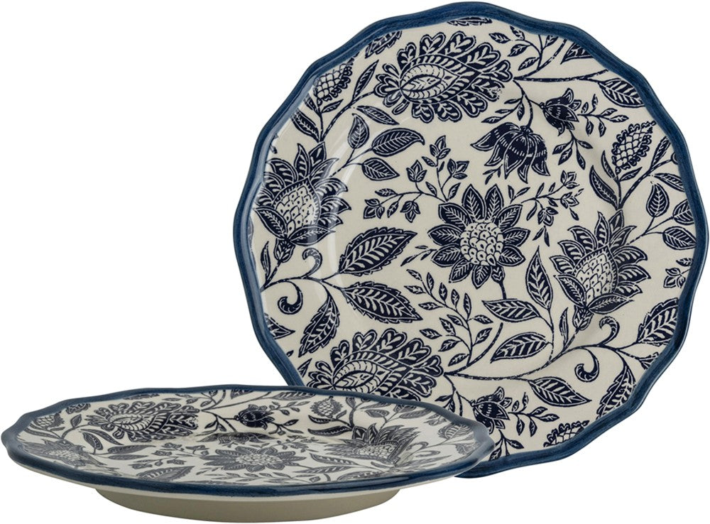 Giftset 2 Plates 21 cm Hedingham Blue