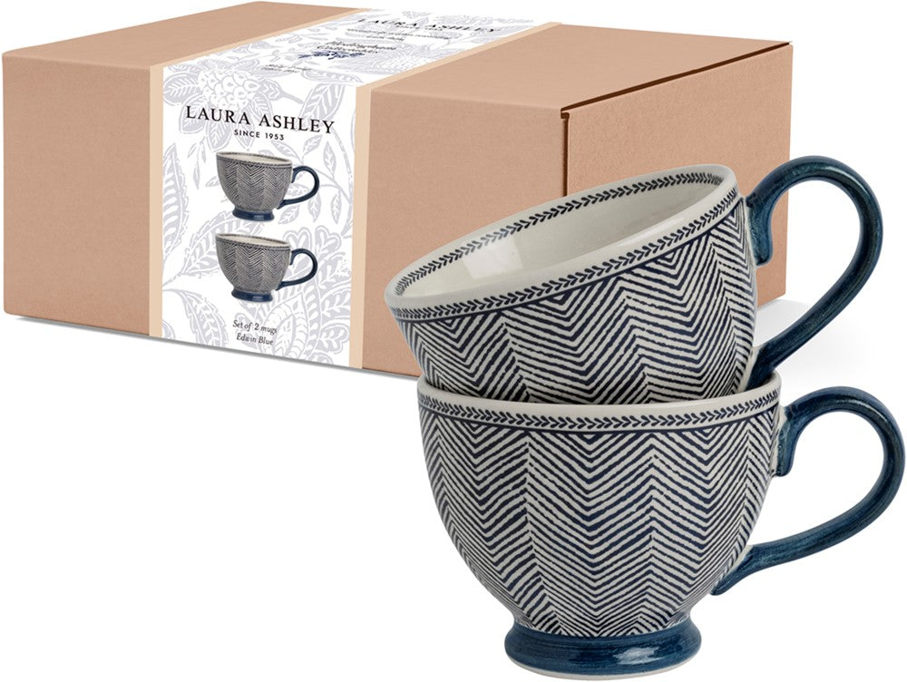 Giftset 2 Mugs Edwin Blue 43 cl.