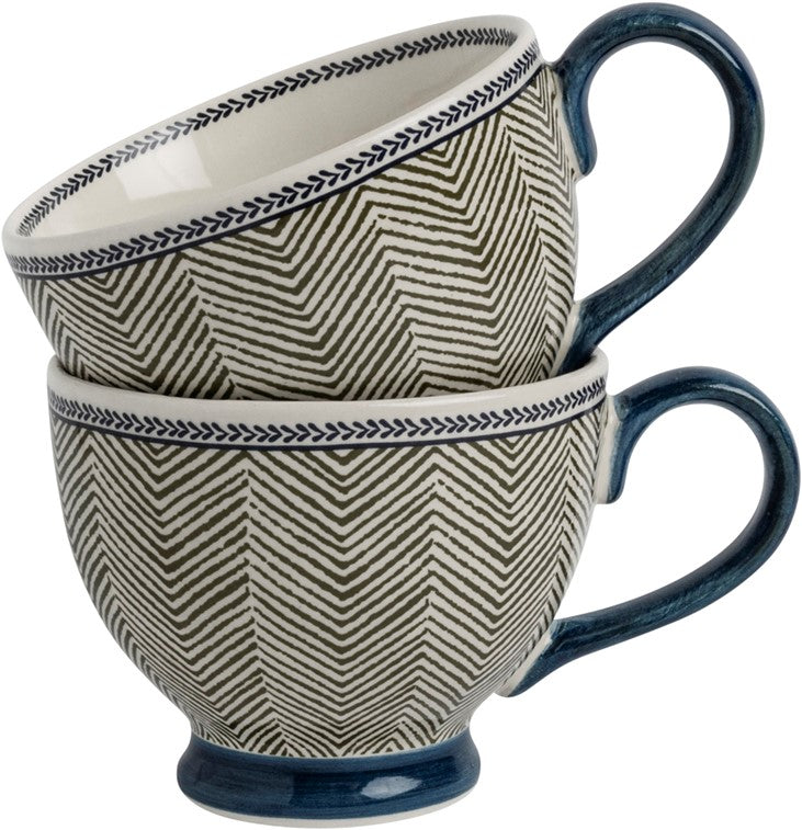 Giftset 2 Mugs Edwin Blue Sage 43 cl.