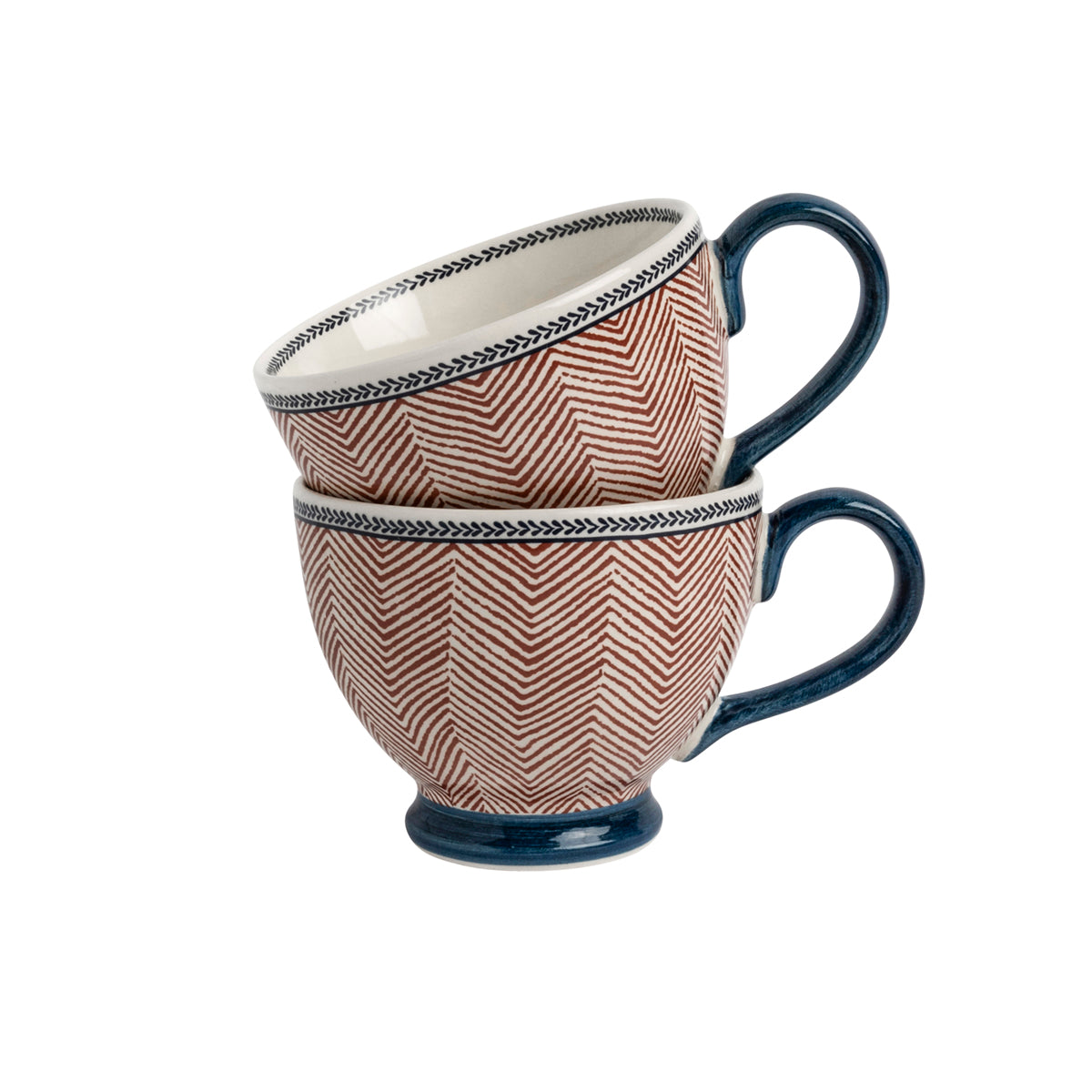 Giftset 2 Mugs Edwin Blue Terra 43 cl.