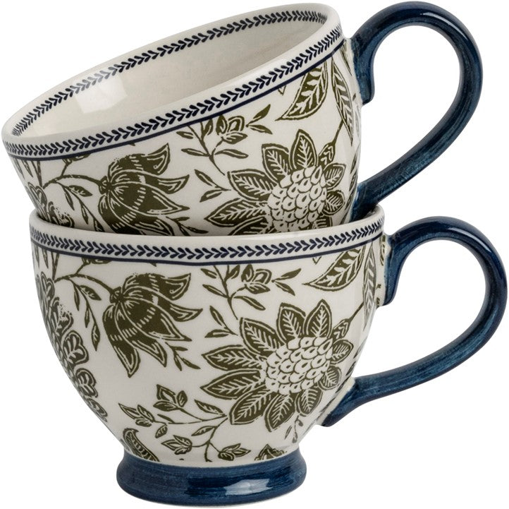 Giftset 2 Mugs Hedingham Blue Sage 43 cl.