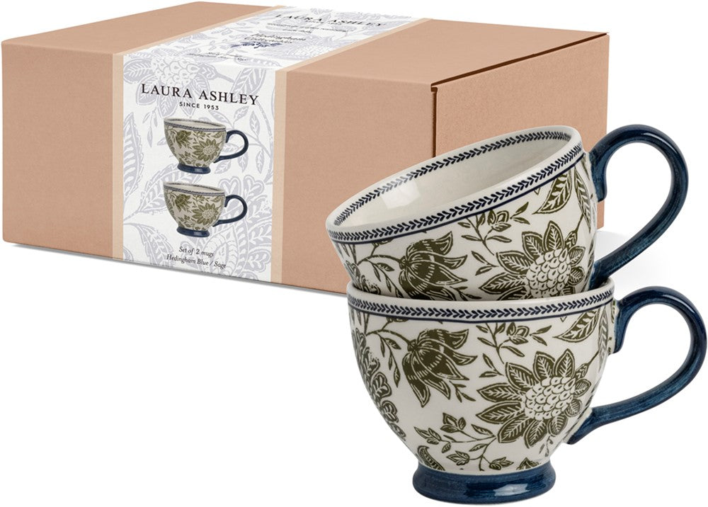 Giftset 2 Mugs Hedingham Blue Sage 43 cl.