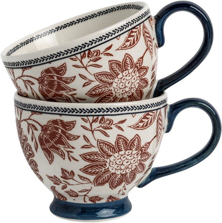 Giftset 2 Mugs Hedingham Blue Terra 43 cl.