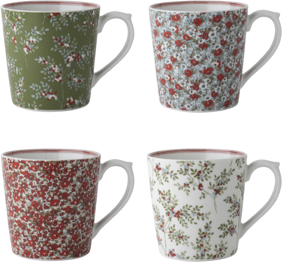 Laura Ashley Giftset 4 Mugs 32 cl.