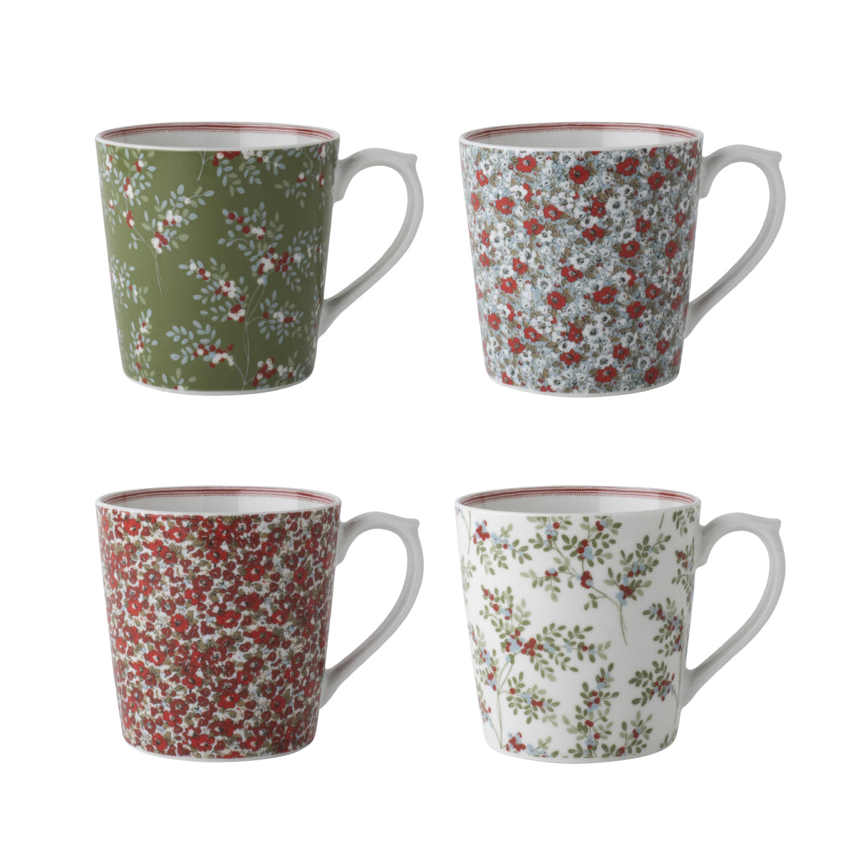 Laura Ashley Giftset 4 Mugs 32 cl.