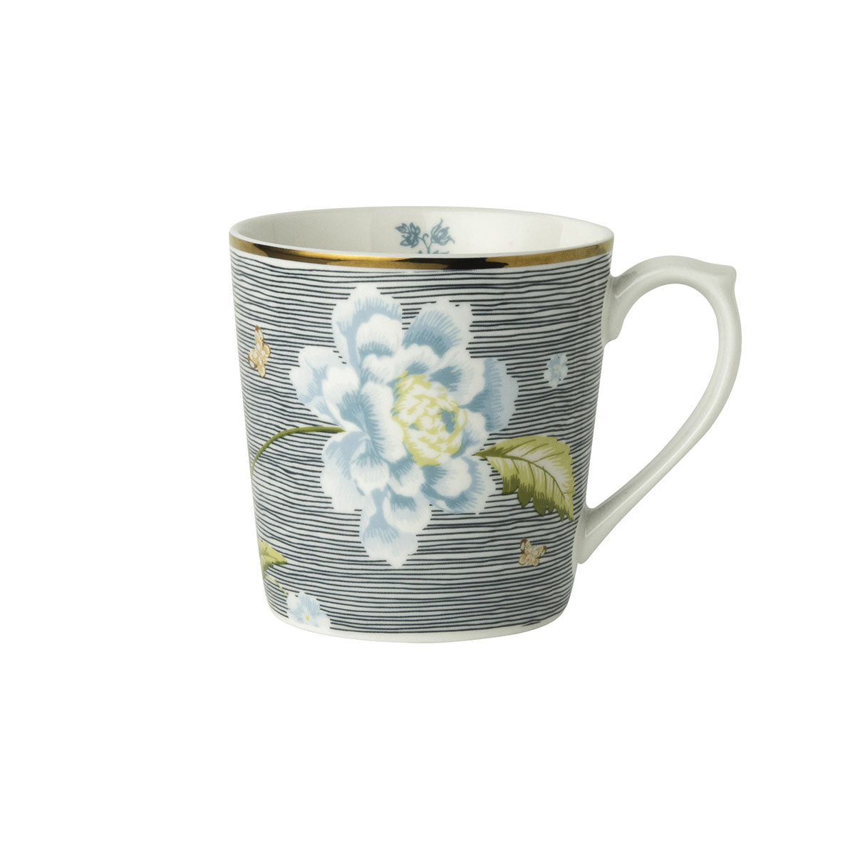 Laura Ashley Mug Midnight Pinstripe 32 cl.