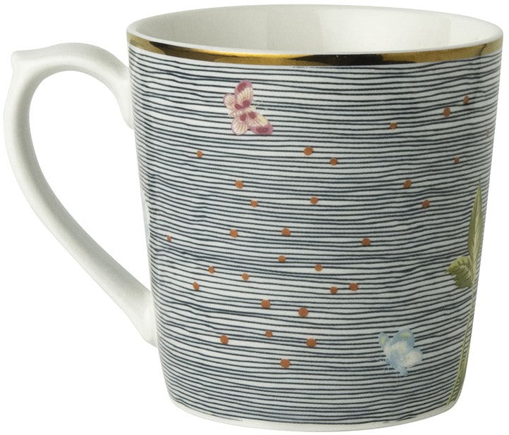 Laura Ashley Mug Midnight Pinstripe 32 cl.