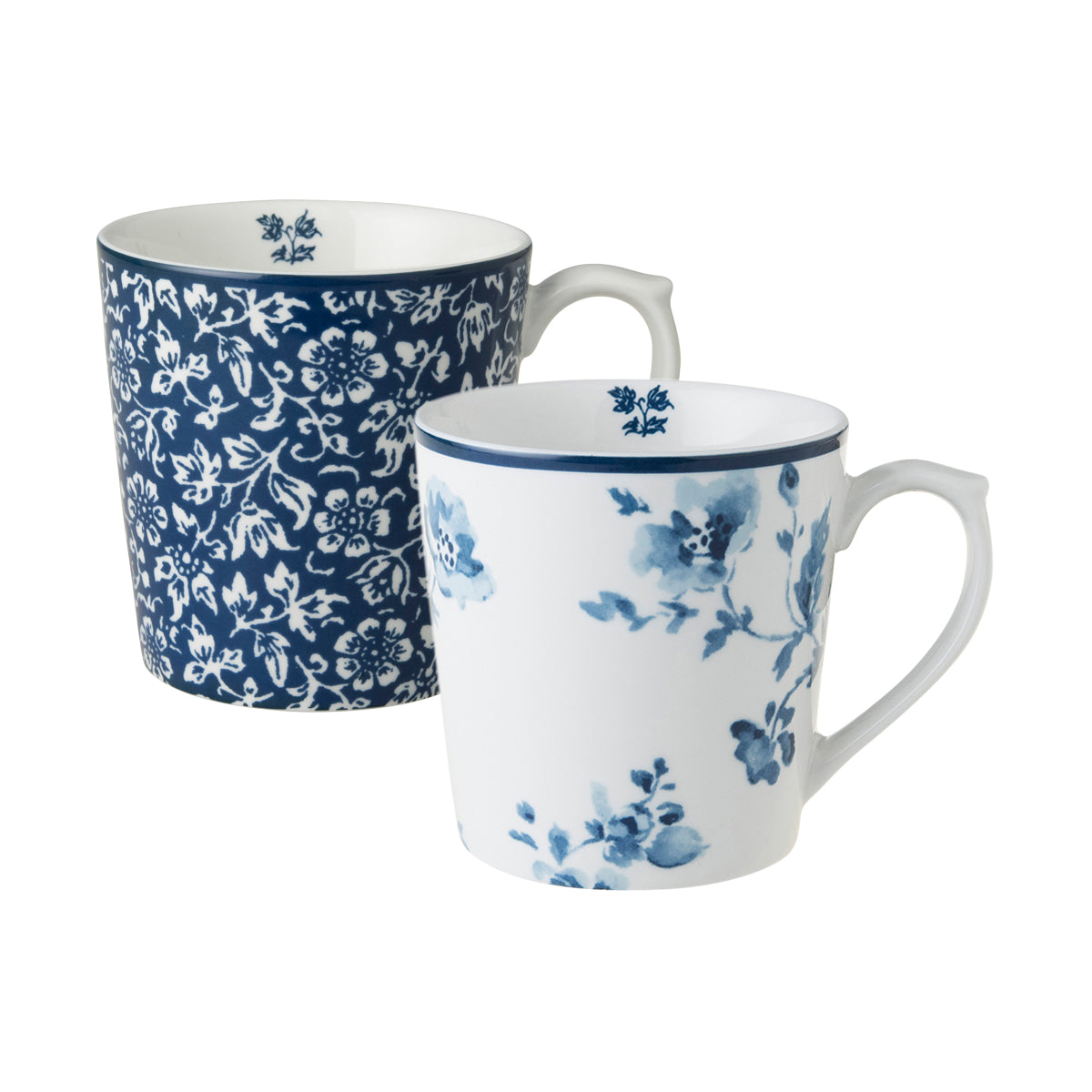 Laura Ashley Giftset 2 Mugs Sweet Alyssum and Rose 32 cl.