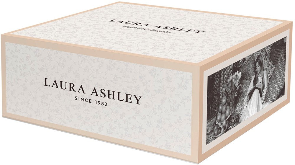 Laura Ashley Giftset 4 Mugs Cobblestone Pinstripe 32 cl.