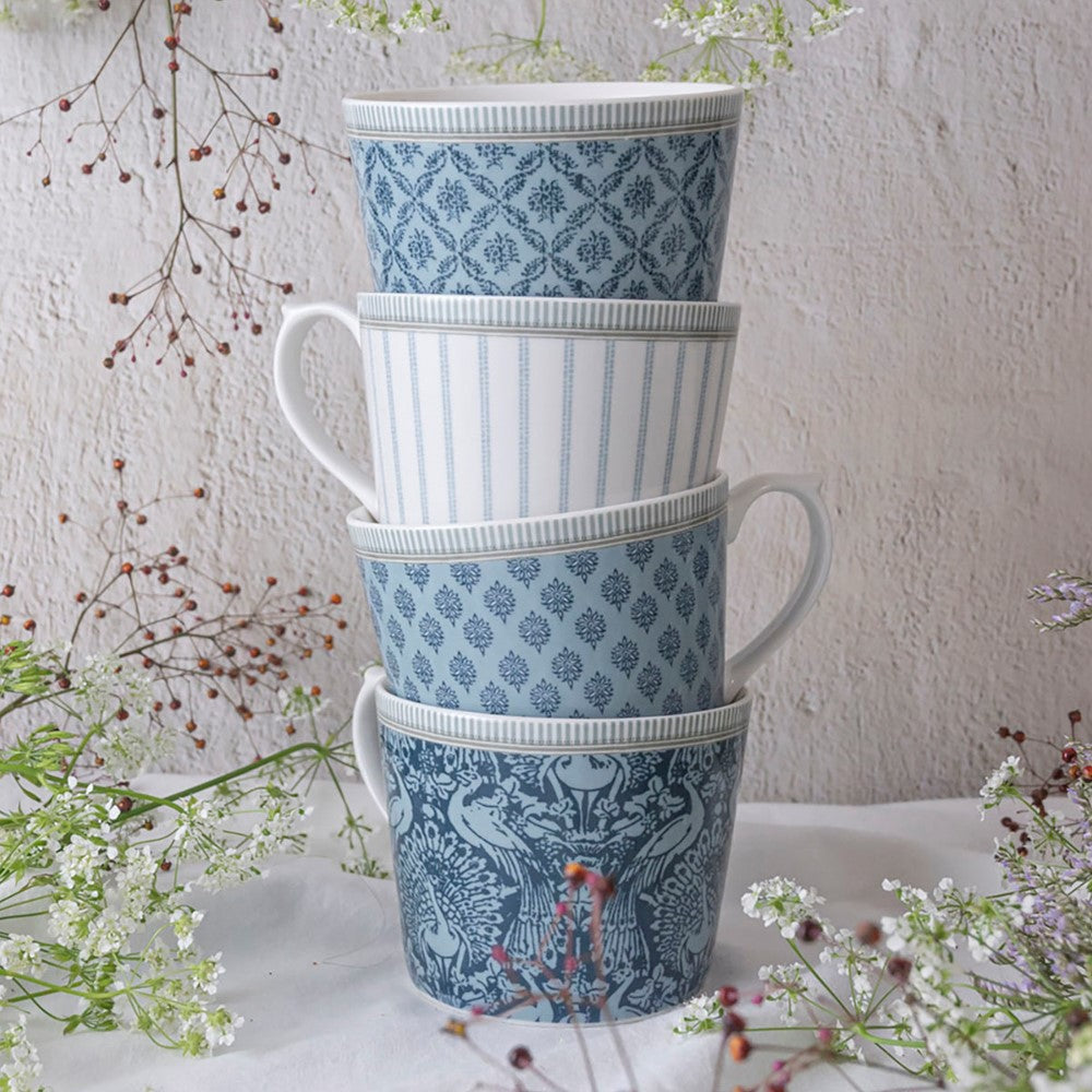 Laura Ashley Giftset 4 Mugs Low Assorted 30 cl.