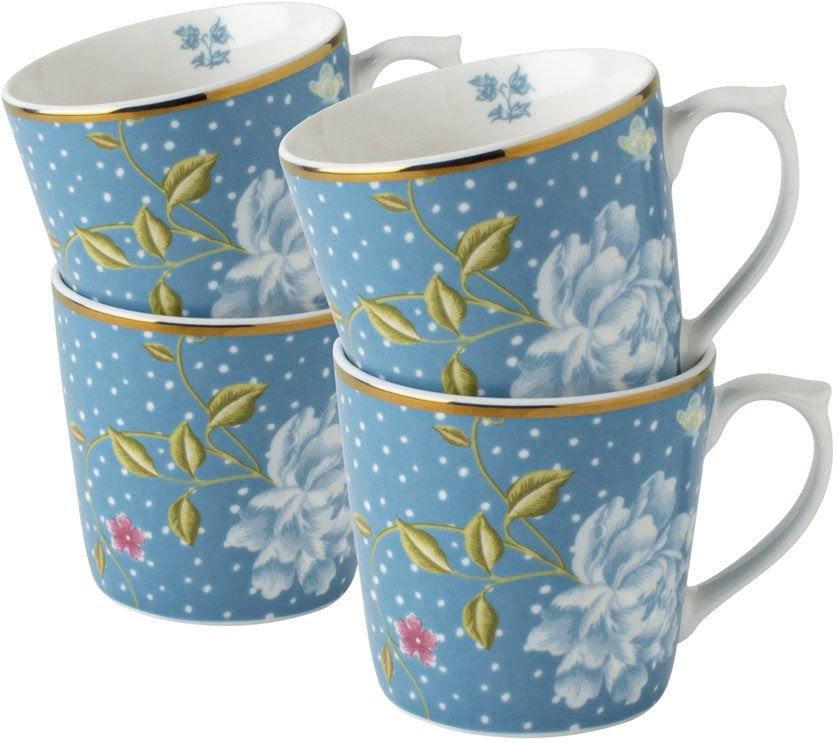 Laura Ashley Giftset 4 Mugs Seaspray Uni 32 cl.