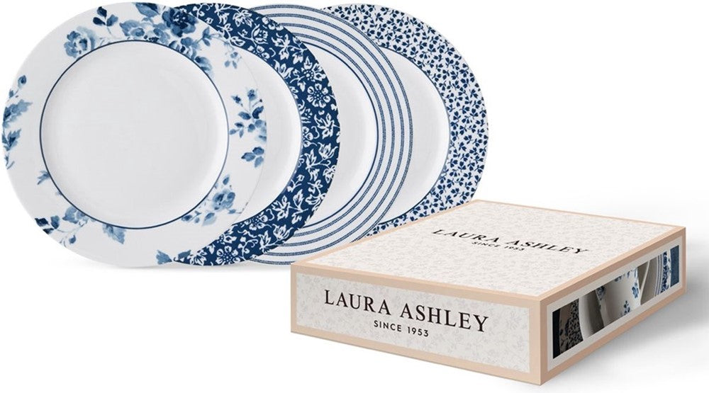 Laura Ashley Giftset 4 Plates 20 cm Assorted