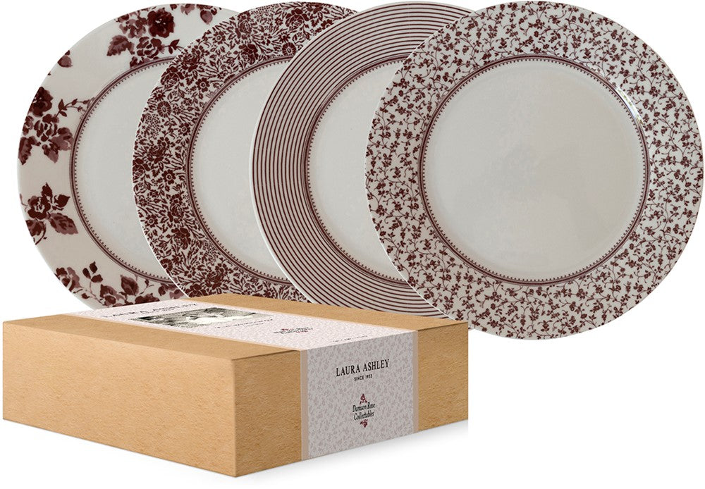 Laura Ashley Giftset 4 Plates 20 cm Assorted