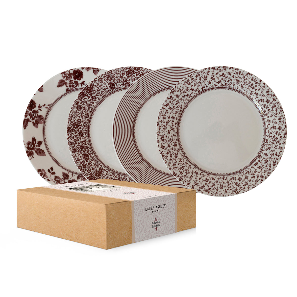 Laura Ashley Giftset 4 Plates 20 cm Assorted