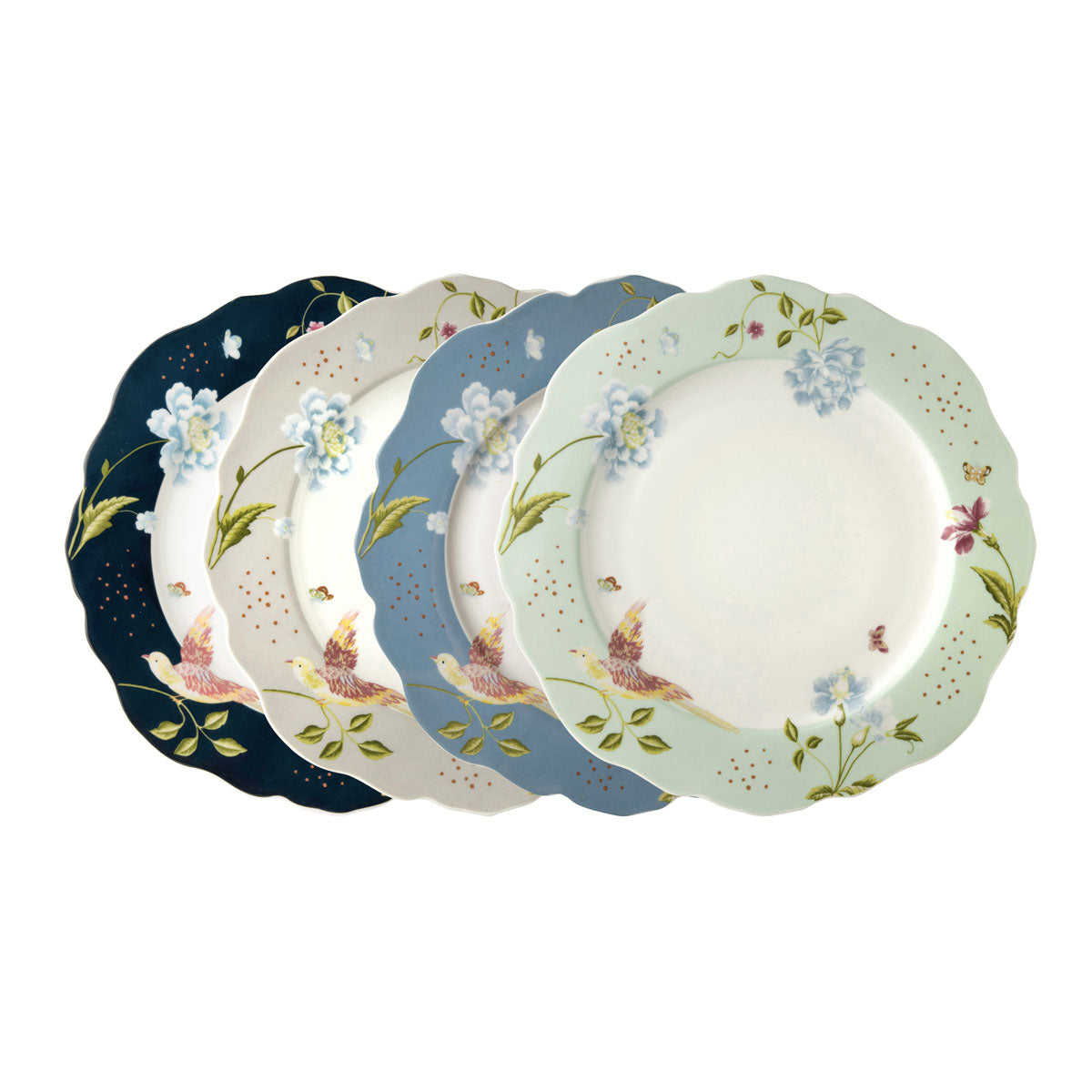 Laura Ashley Giftset 4 Plates 24,5 cm Assorted