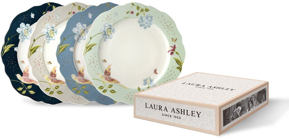 Laura Ashley Giftset 4 Plates 24,5 cm Assorted