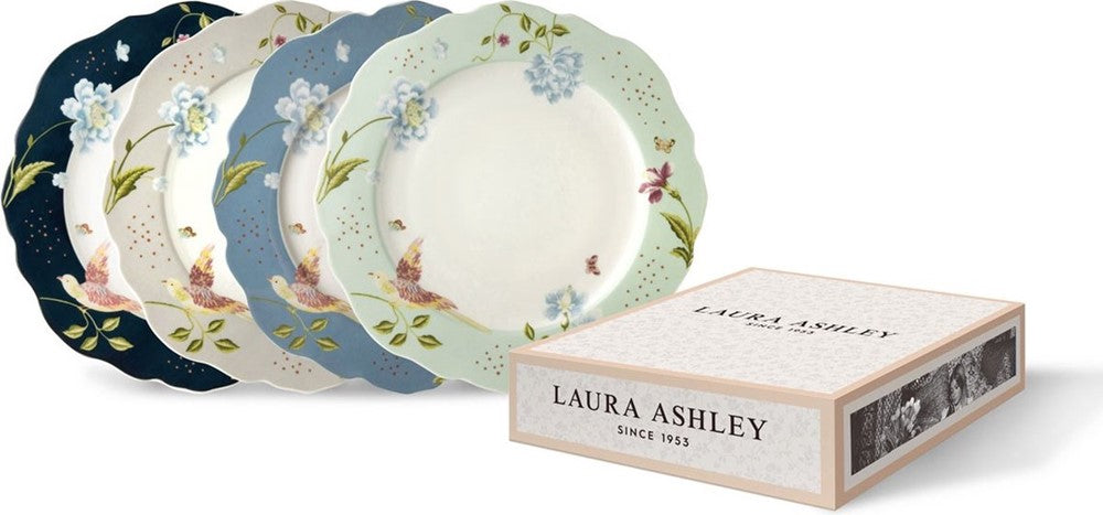 Laura Ashley Giftset 4 Plates 24,5 cm Assorted