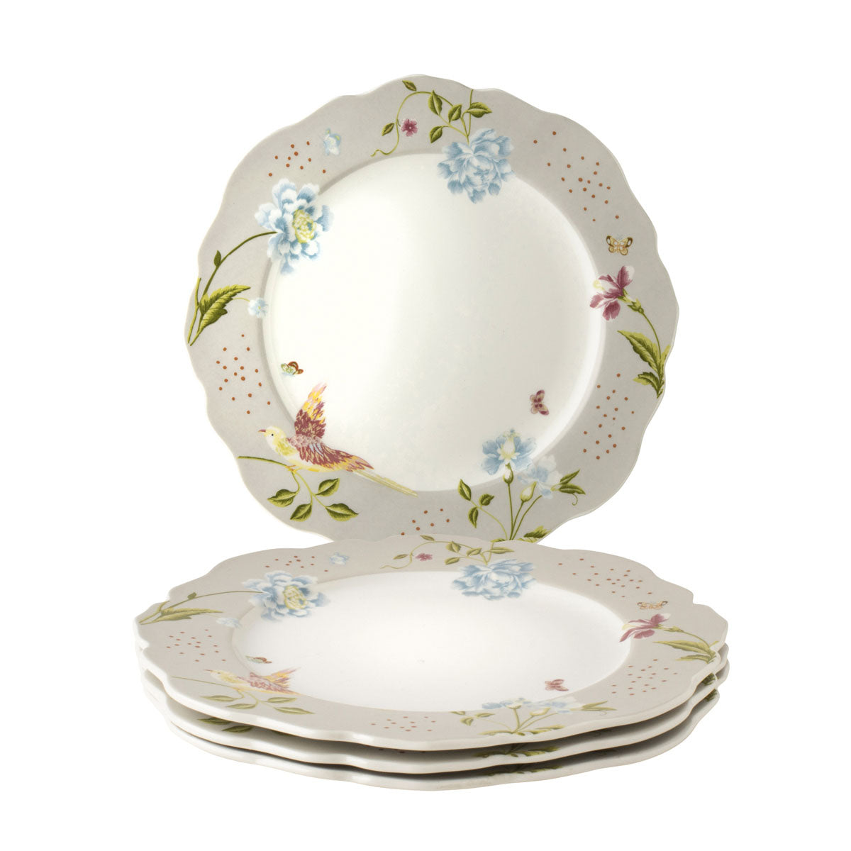 Laura Ashley Giftset 4 Plates 24,5 cm Cobblestone Uni