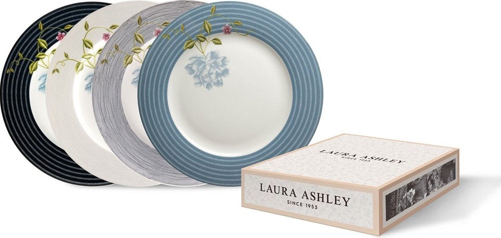 Laura Ashley Giftset 4 Plates 26 cm Assorted