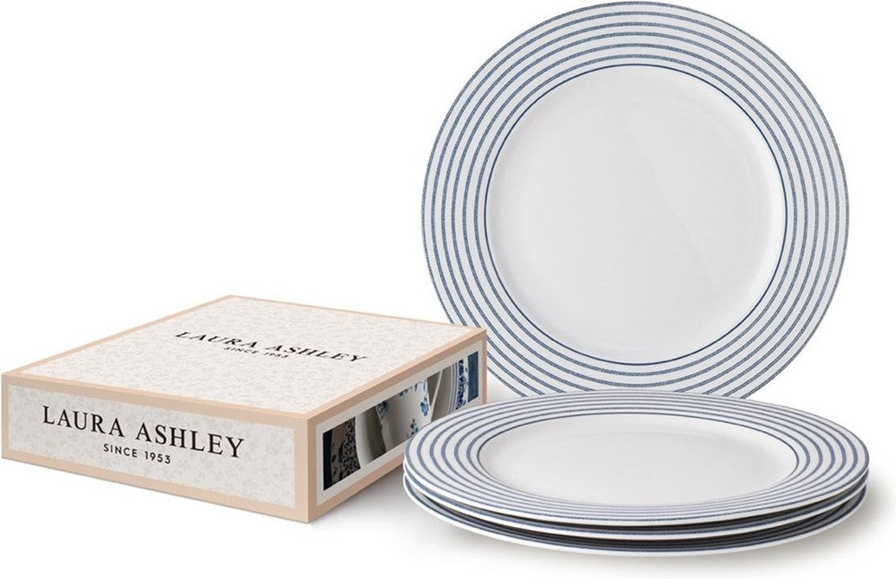 Laura Ashley Giftset 4 Plates 26 cm Candy Stripe