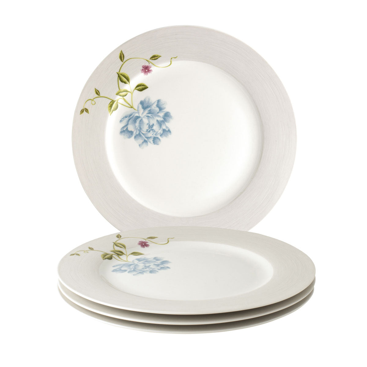 Laura Ashley Giftset 4 Plates 26 cm Cobblestone Pinstripe