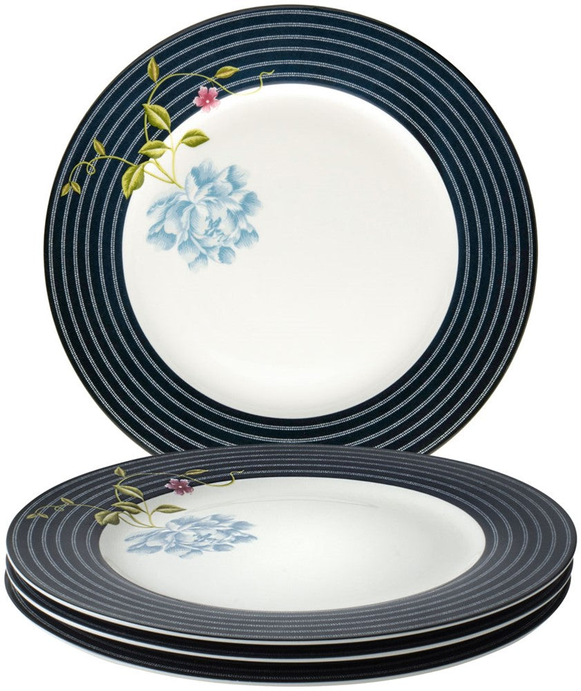 Laura Ashley Giftset 4 Plates 26 cm Midnight Candy Stripe