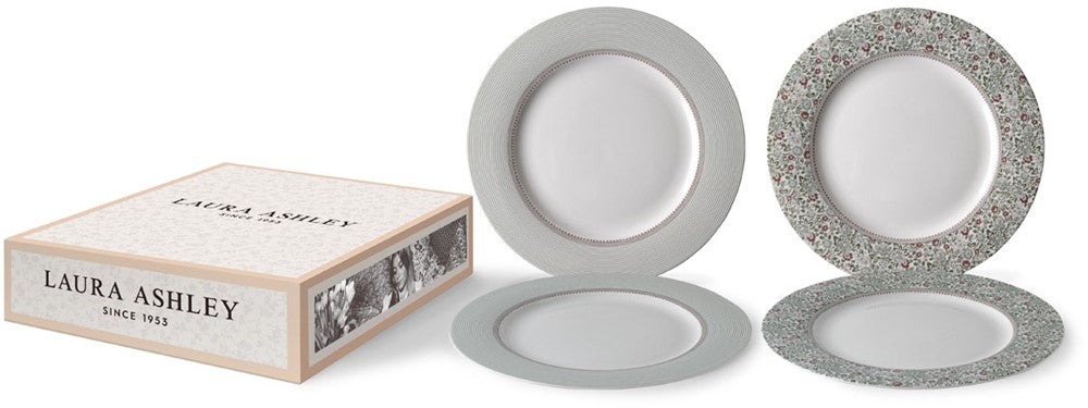 Laura Ashley Giftset 4 Plates 23 cm