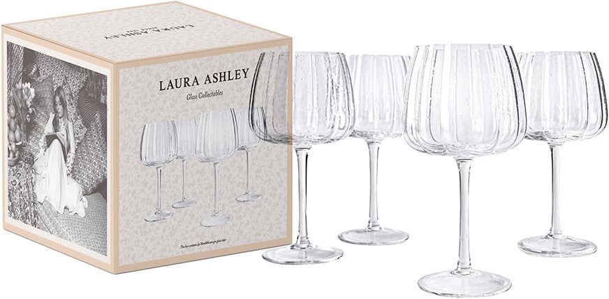 Laura Ashley Giftset 4 Glass Gin Clear 52 cl.