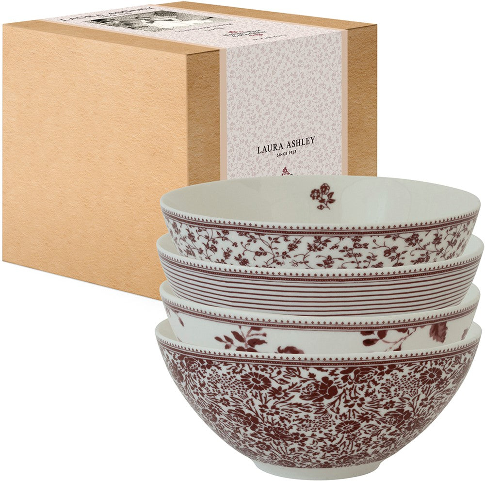 Laura Ashley Giftset 4 Bowls 16 cm Assorted