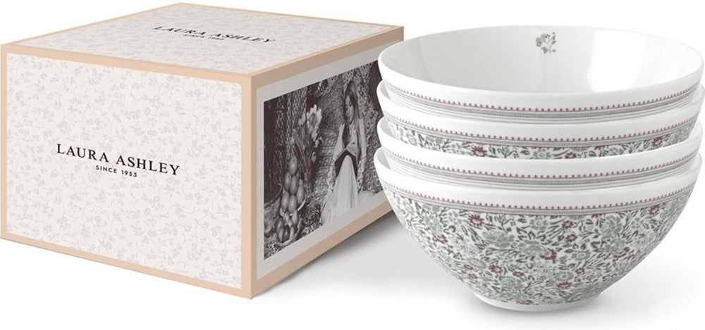 Laura Ashley Giftset 4 Bowls 16 cm