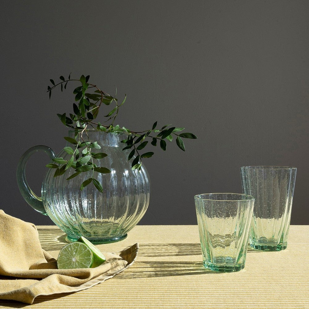 Laura Ashley Giftset 4 Glass Tumbler Green