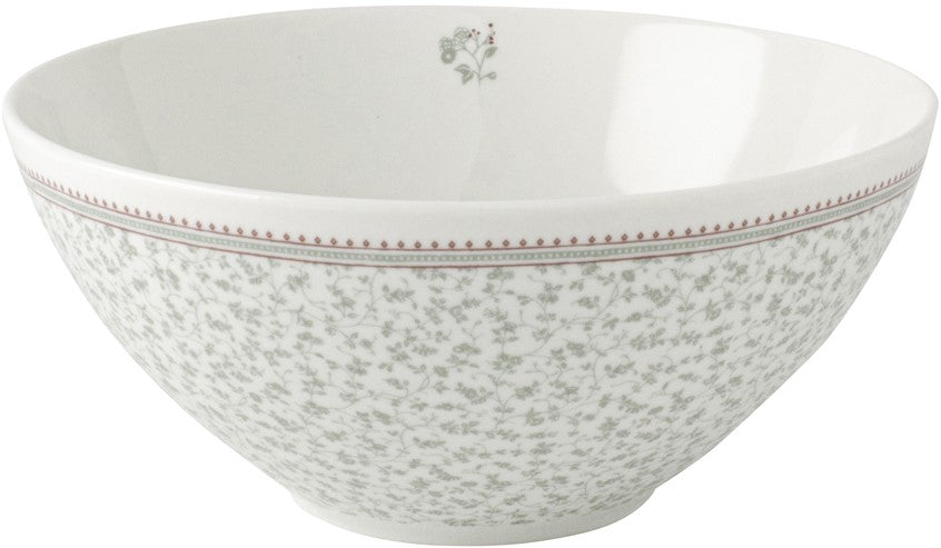 Laura Ashley Bowl 16 green flowers