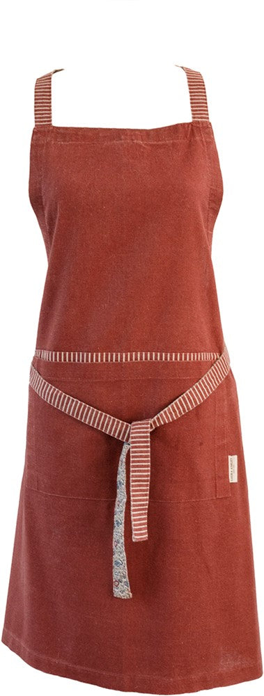 Laura Ashley Apron Oxblood Red Daniela 78x85cm