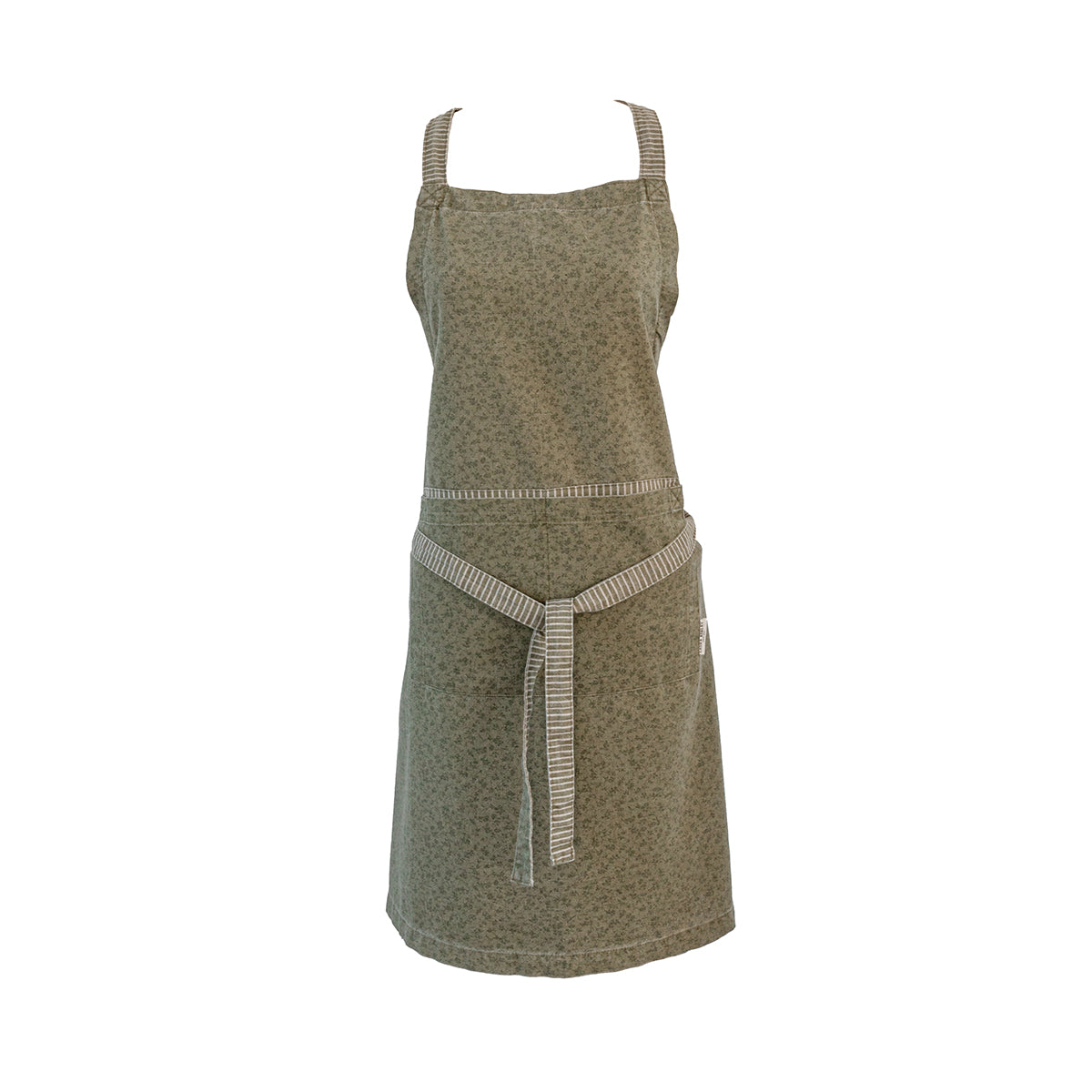 Laura Ashley Apron Sage green Wild Clematis 78x85cm