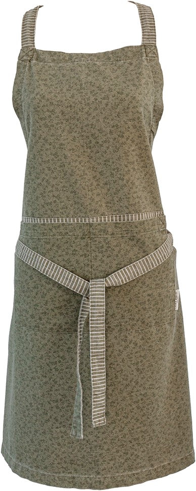 Laura Ashley Apron Sage green Wild Clematis 78x85cm