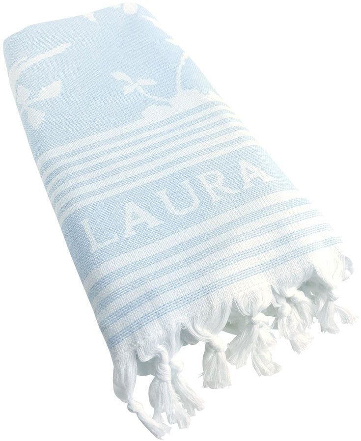 Laura Ashley Beachtowel/hammamtowel Light Blue 90x180 cm