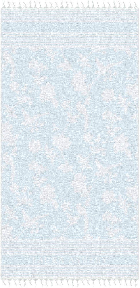 Laura Ashley Beachtowel/hammamtowel Light Blue 90x180 cm