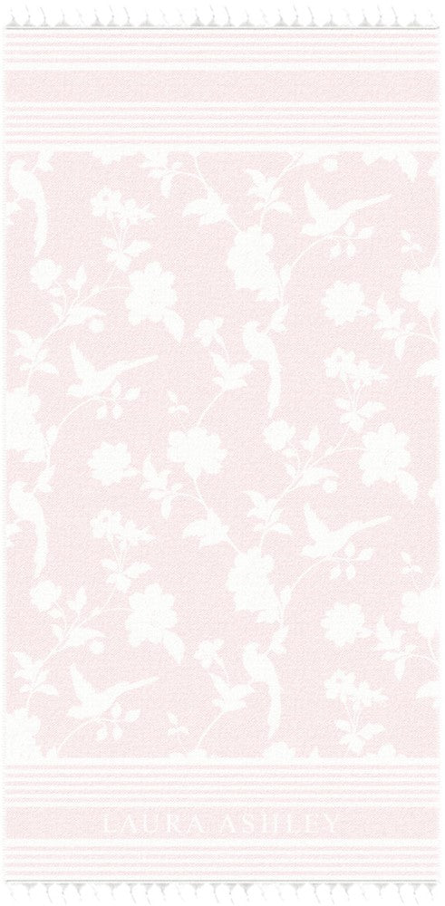 Laura Ashley Beachtowel/hammamtowel Pink 90x180 cm