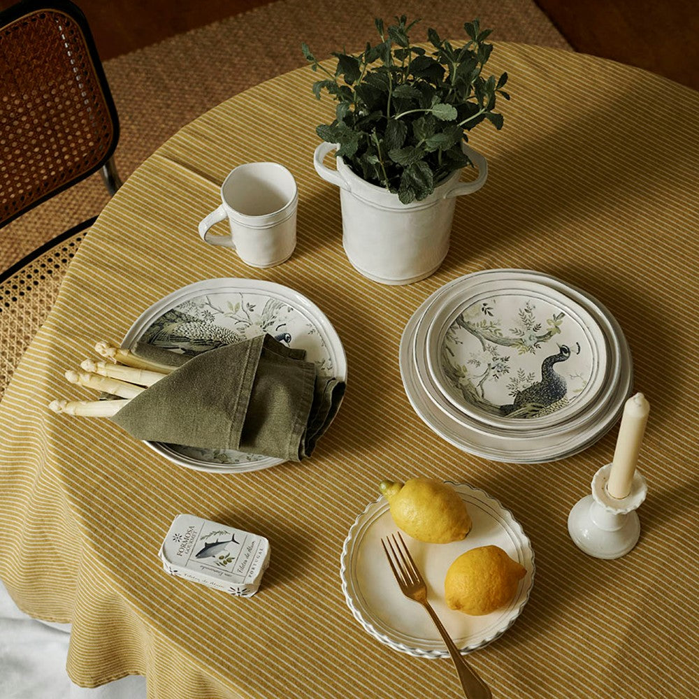 Laura Ashley Tablecloth Oil Yellow stripe 140x240cm