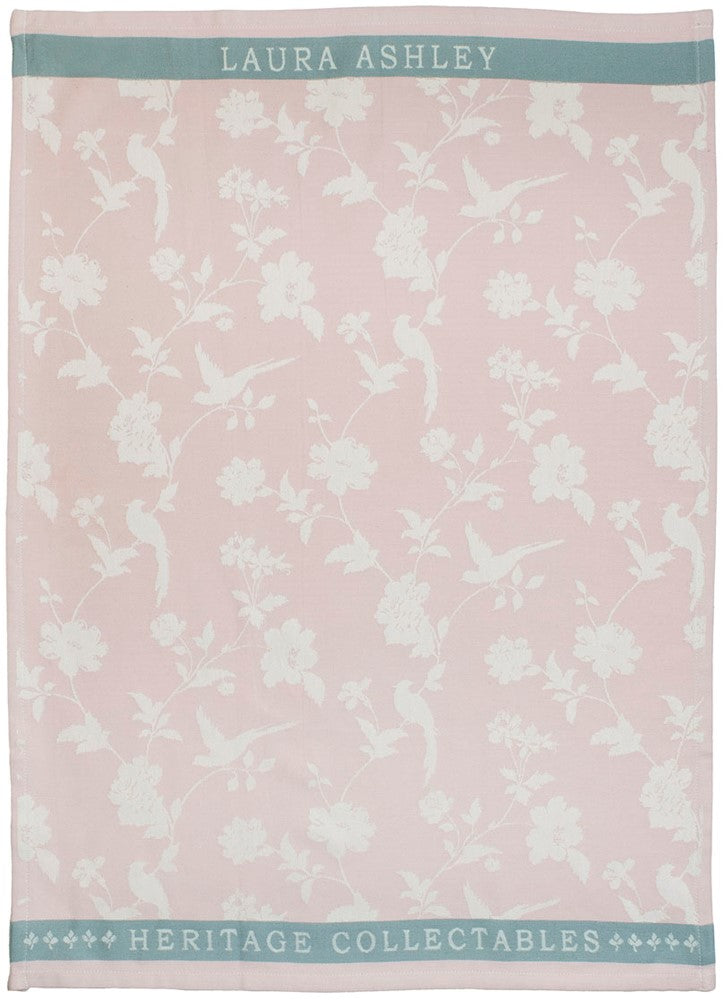 Laura Ashley Teatowel Blush Flowers