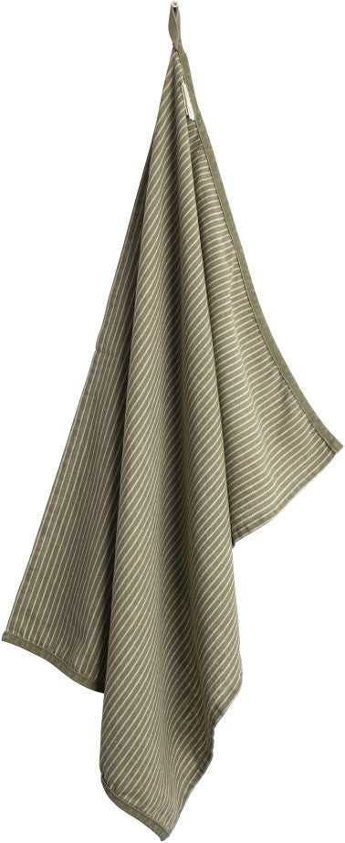 Laura Ashley Teatowel Sage green Stripe 50x70cm